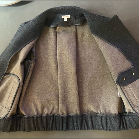 Cuyana wool bomber jacket grey - Picture 3 of 6